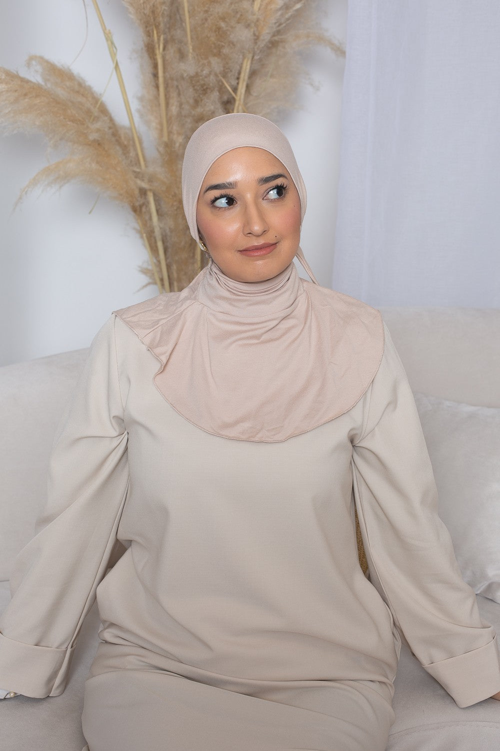 Cagoule à nouer en jersey. Boutique musulmane.