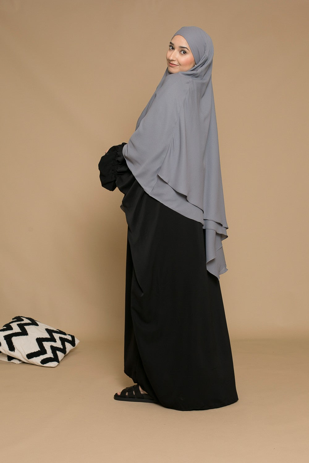 khimar double voile opaque pour femme musulmane. Boutique hijab.