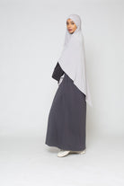 Khimar premium sandy gris clair