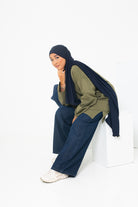 Jean loose pour femme musulmane. Marque Salam.