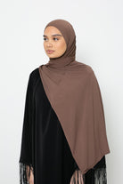 Hijab Jersey premium chocolat