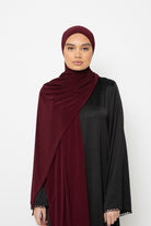 Hijab Jersey premium bordeaux