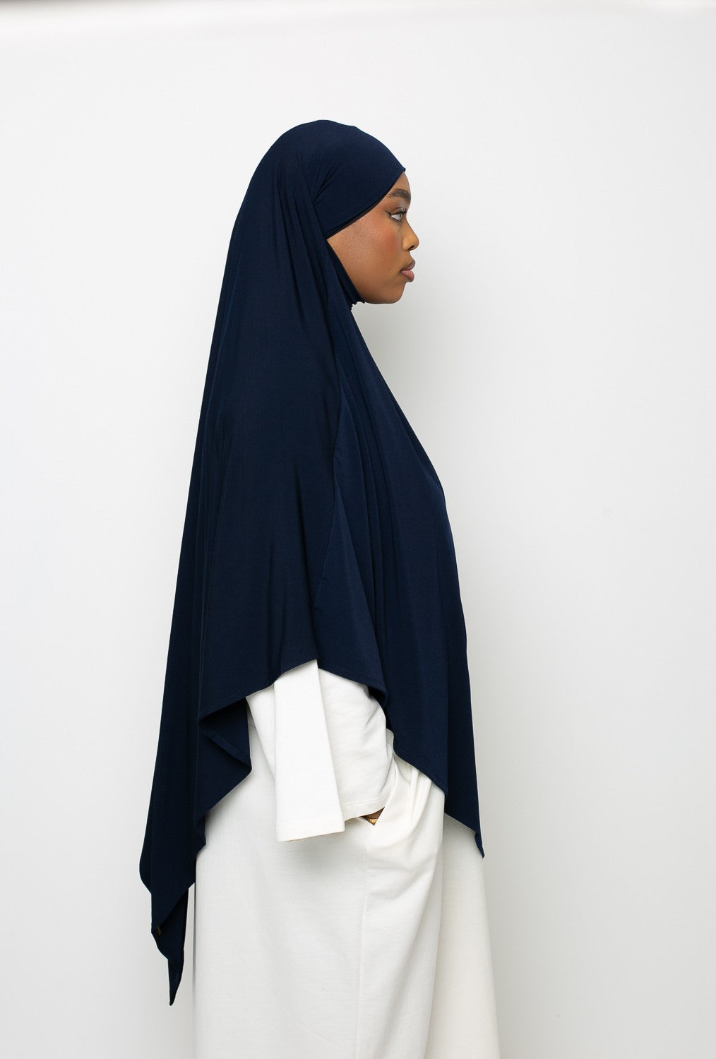 Khimar Jersey premium bleu marine