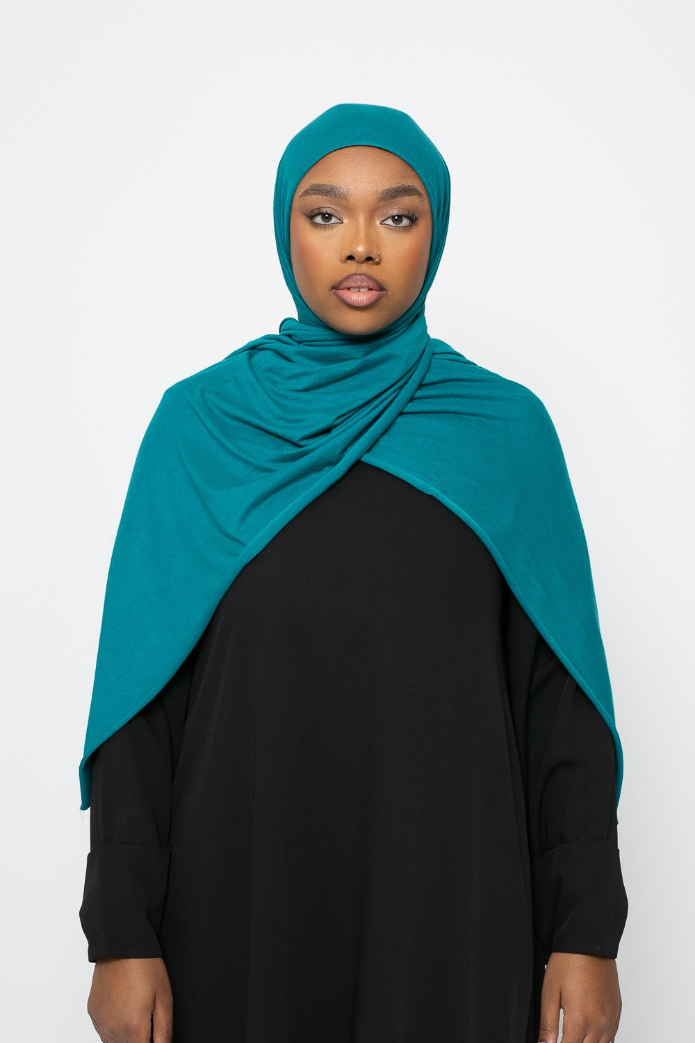 Hijab Jersey vert émeraude