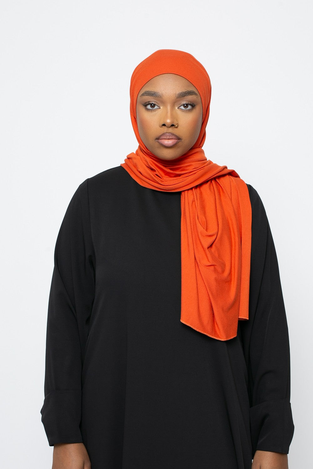 Hijab Jersey prêt à nouer orange