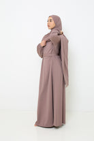 Robe burkini taupe pour femme musulmane