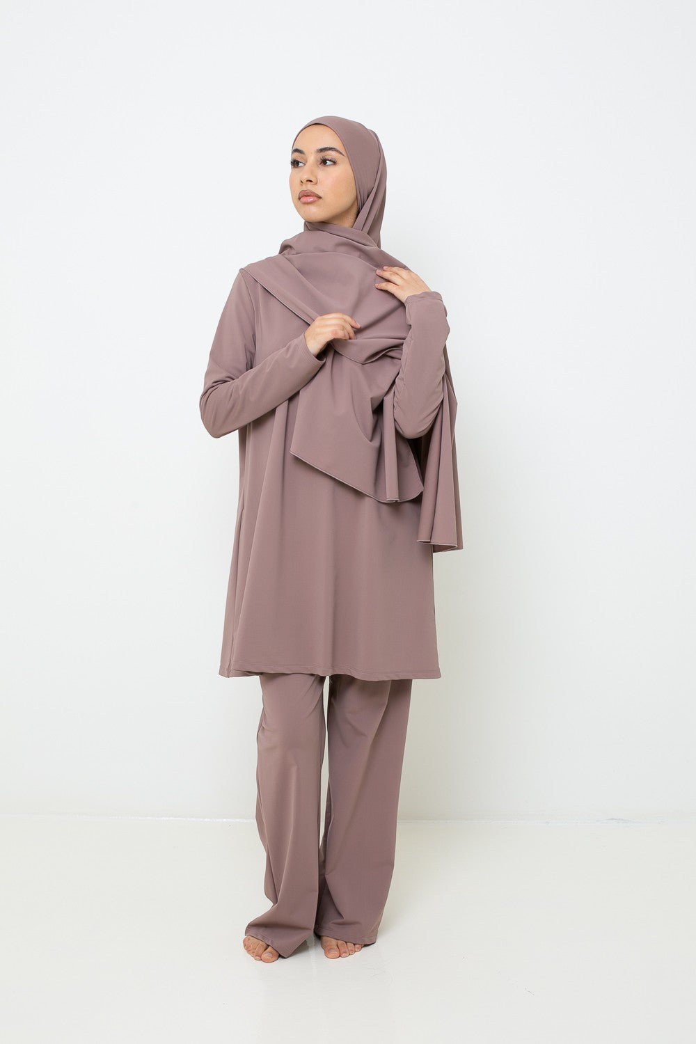 Burkini avec pantalon ample pour femme musulmane