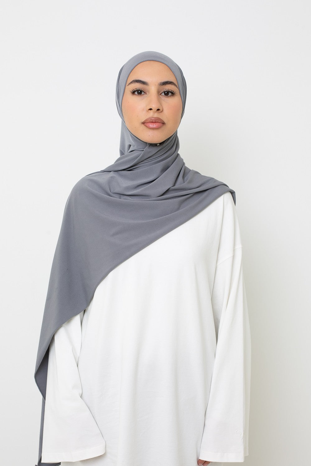 Hijab Jersey premium gris