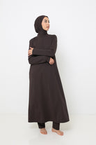 Burkini long avec hijab pour femme musulmane