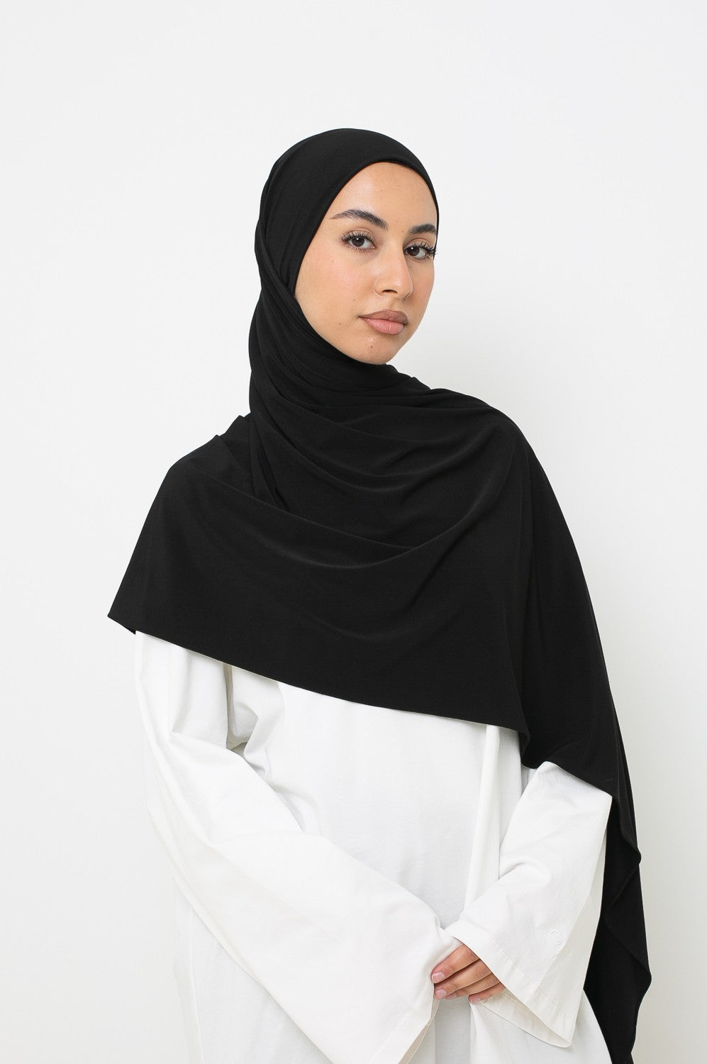 Hijab prêt à nouer Jersey premium noir