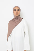 Hijab Jersey coton viscose noisette