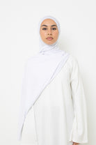 Hijab jersey coton viscose blanc