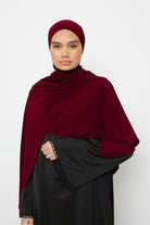 hijab jersey premium bordeaux