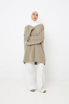 Pantalon ample coton blanc pour femme boutique modeste