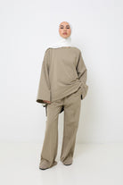 Pantalon ample coton sauge pour femme musulmane. Boutique hijab moderne