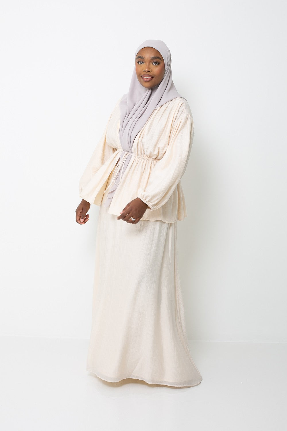 Ensemble jupe évasée tendance pour femme musulmane boutique moderne création