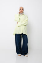 Chemise ample en gaz de coton pour printemps été. Boutique prêt à porter pour femme musulmane.
