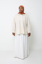 Chemise coton premium ample pour femme musulmane. Boutique prêt à porter modeste et moderne.
