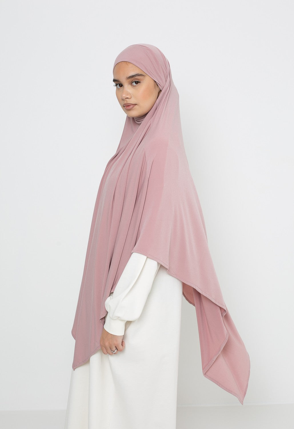 khimar jersey premium nude pink