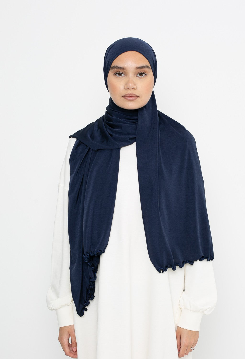 Hijab jersey premium frisé