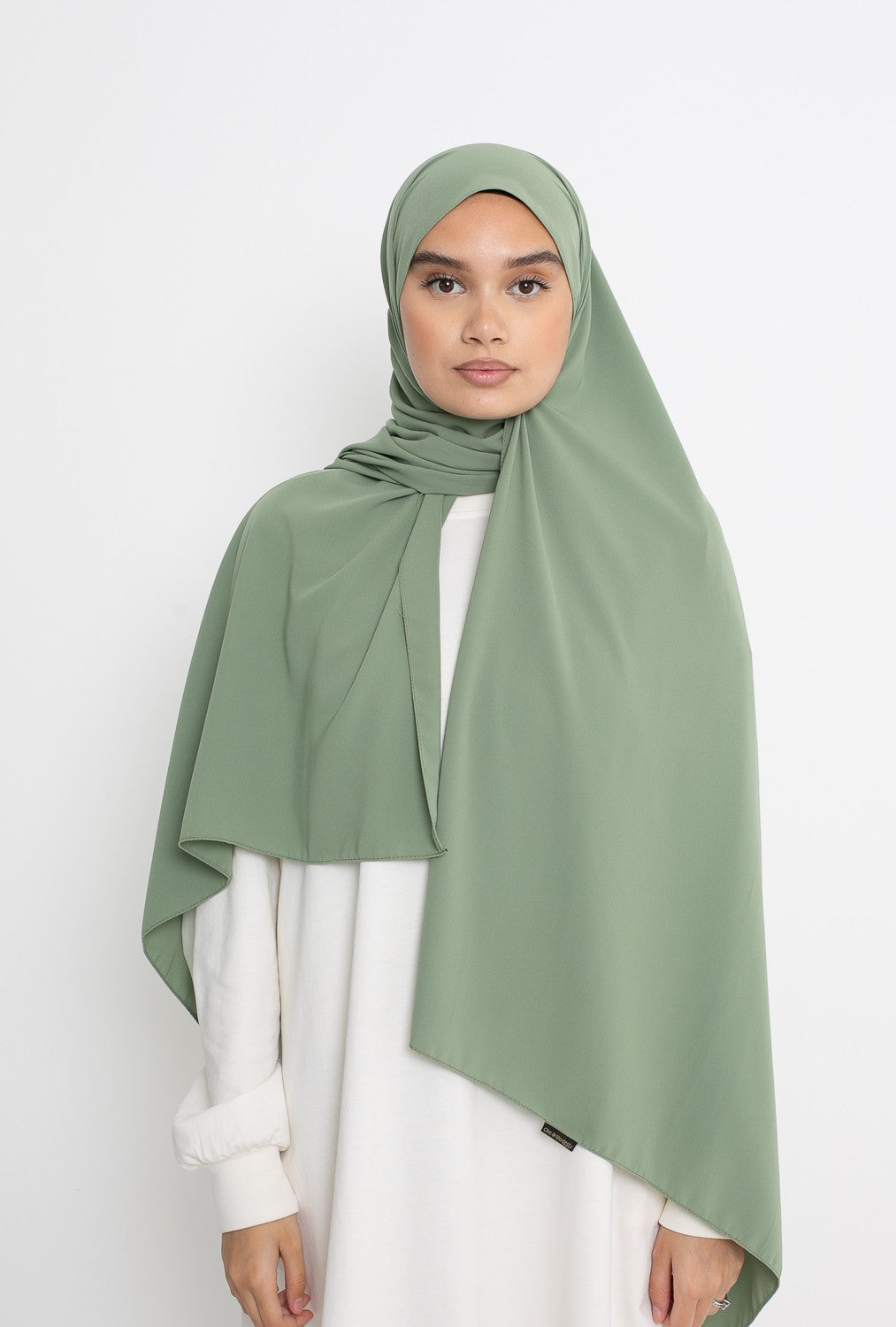 Hijab soie de Médine pistache