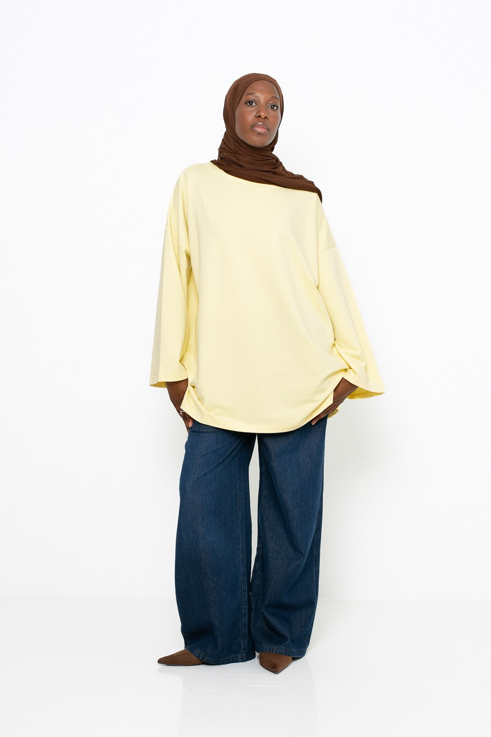 Haut ample en coton automne hiver pour femme musulmane. Boutique hijab musulmane.