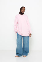 Maxi t-shirt rose long et large pour femme modeste musulmane