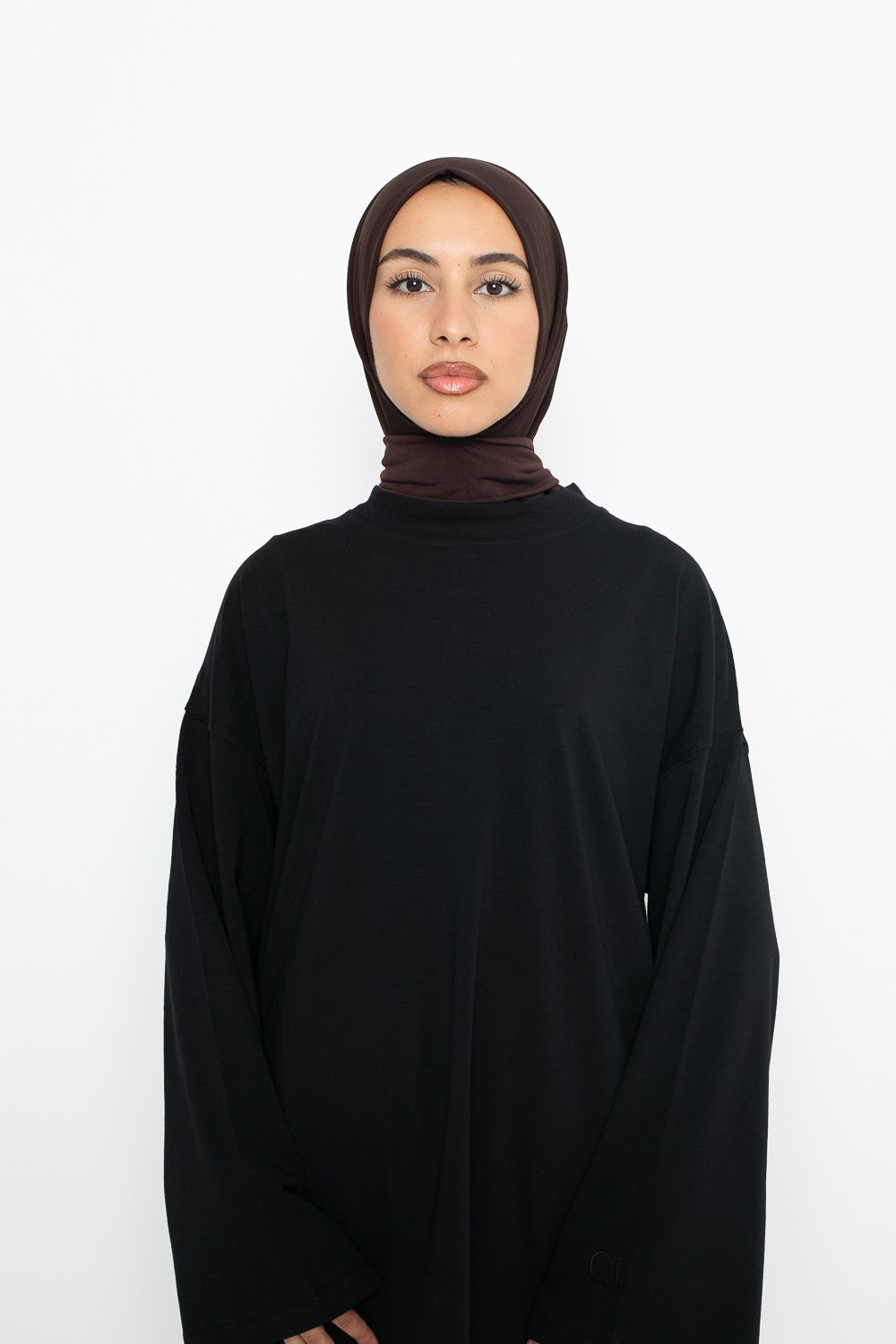 Hijab enfilable à pression en jersey premium