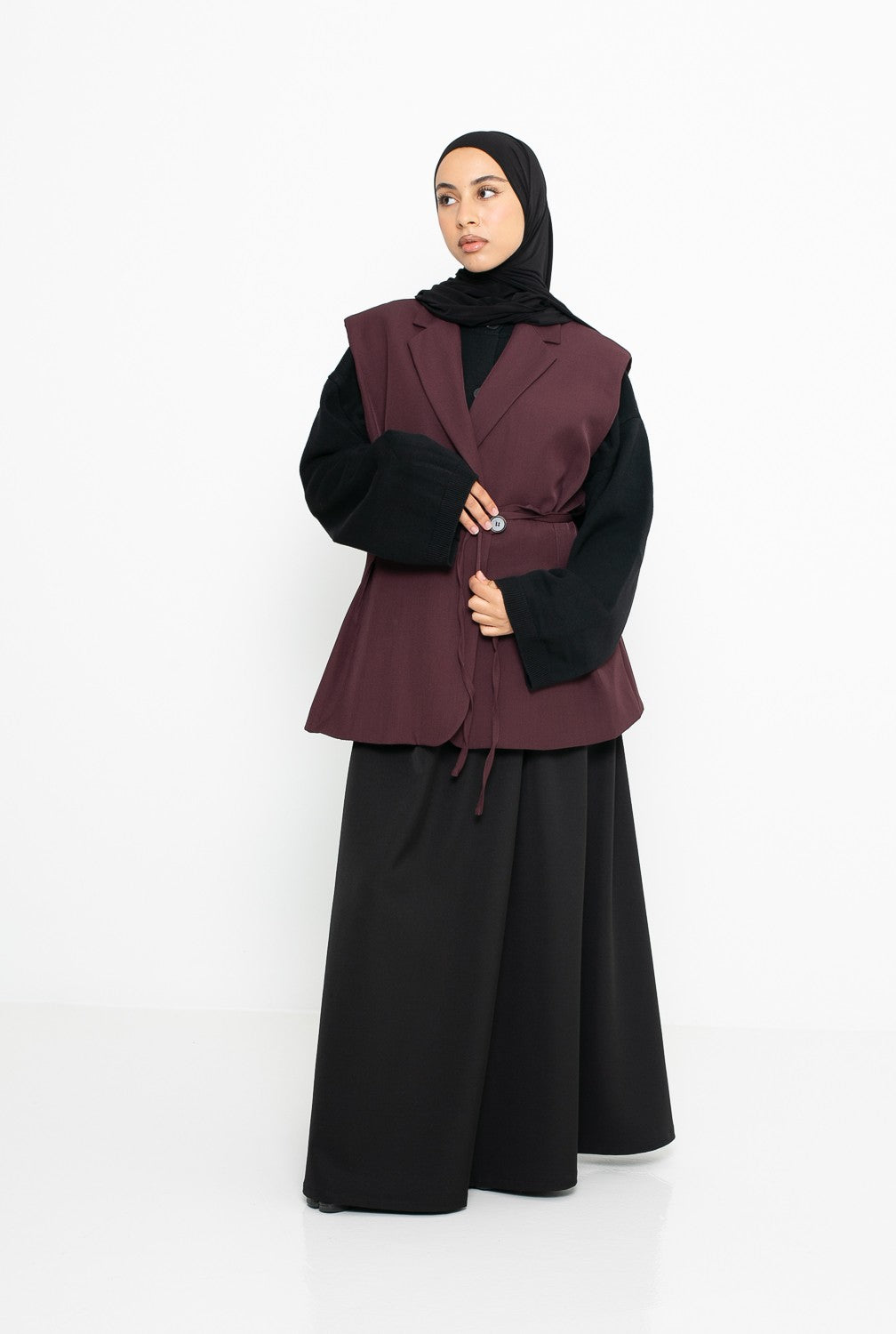 Blazer sans manche moderne pour femme