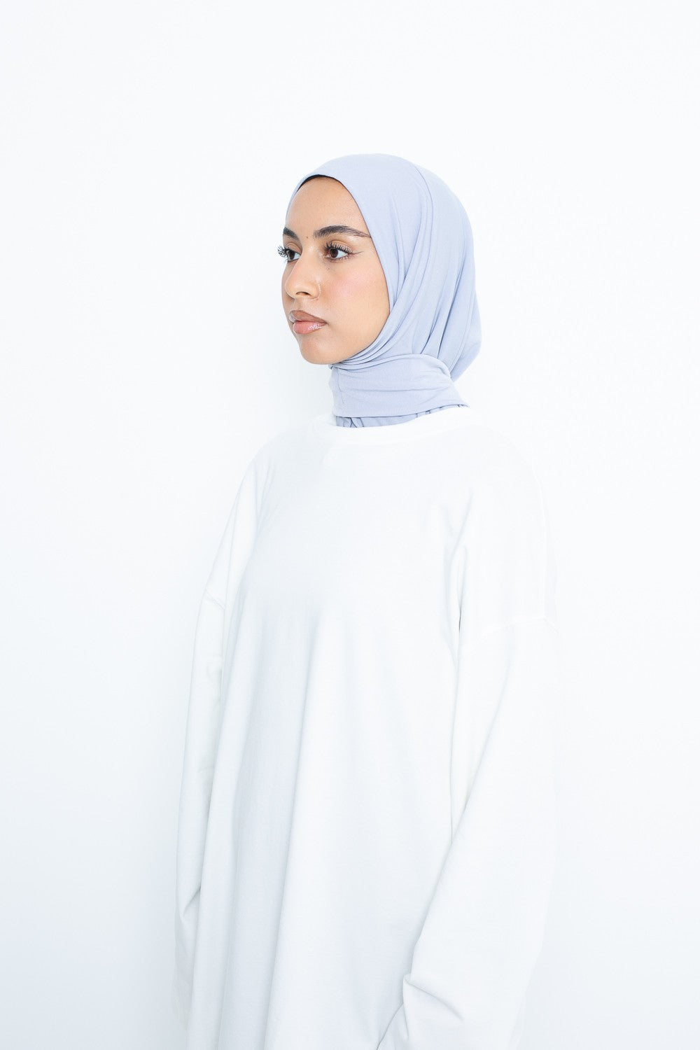 Hijab jersey premium enfilable avec pression
