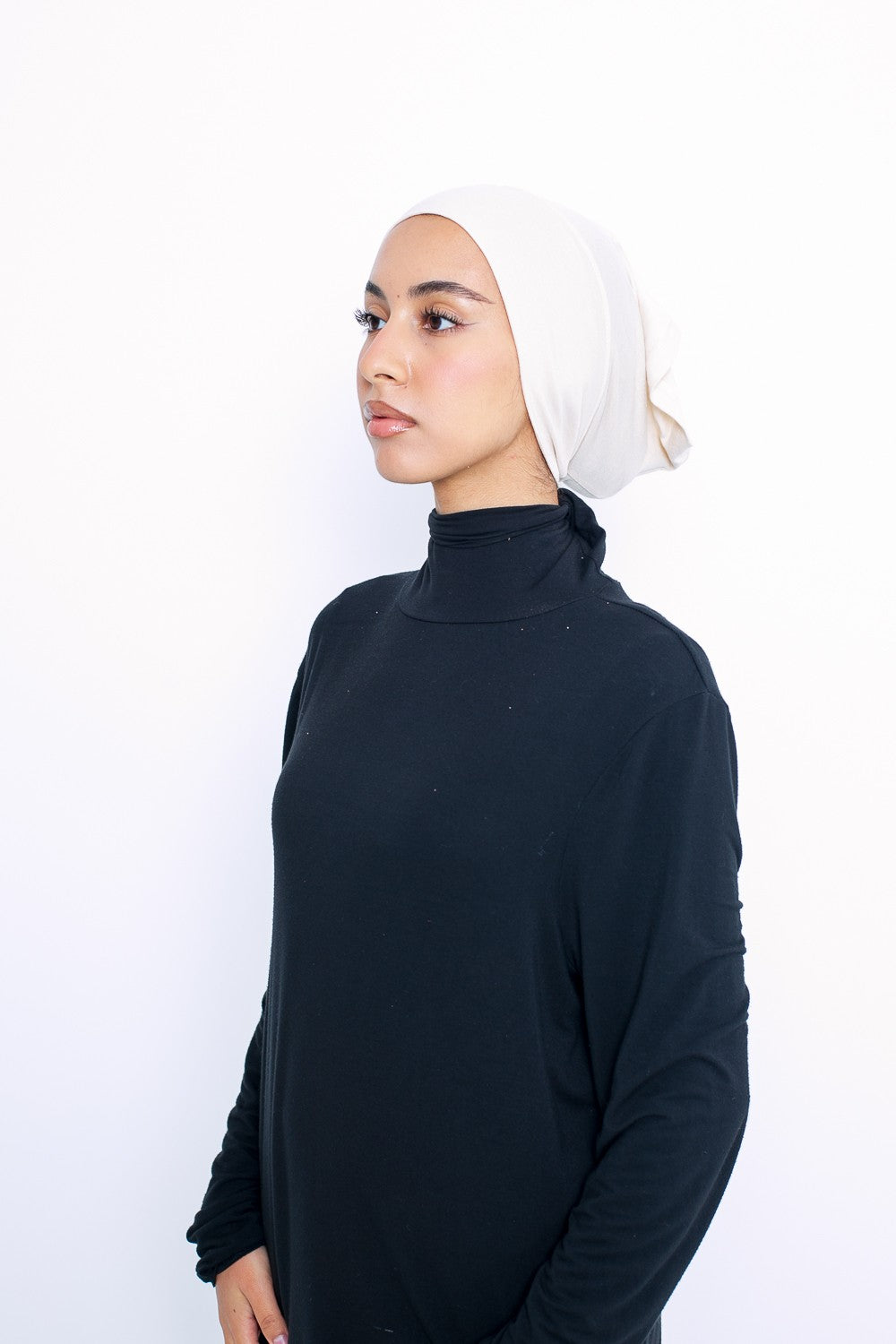 Bonnet tube en Jersey sous hijab