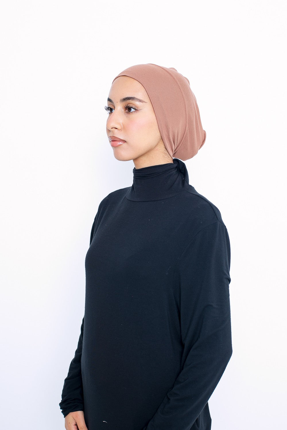 Bonnet tube en Jersey sous hijab