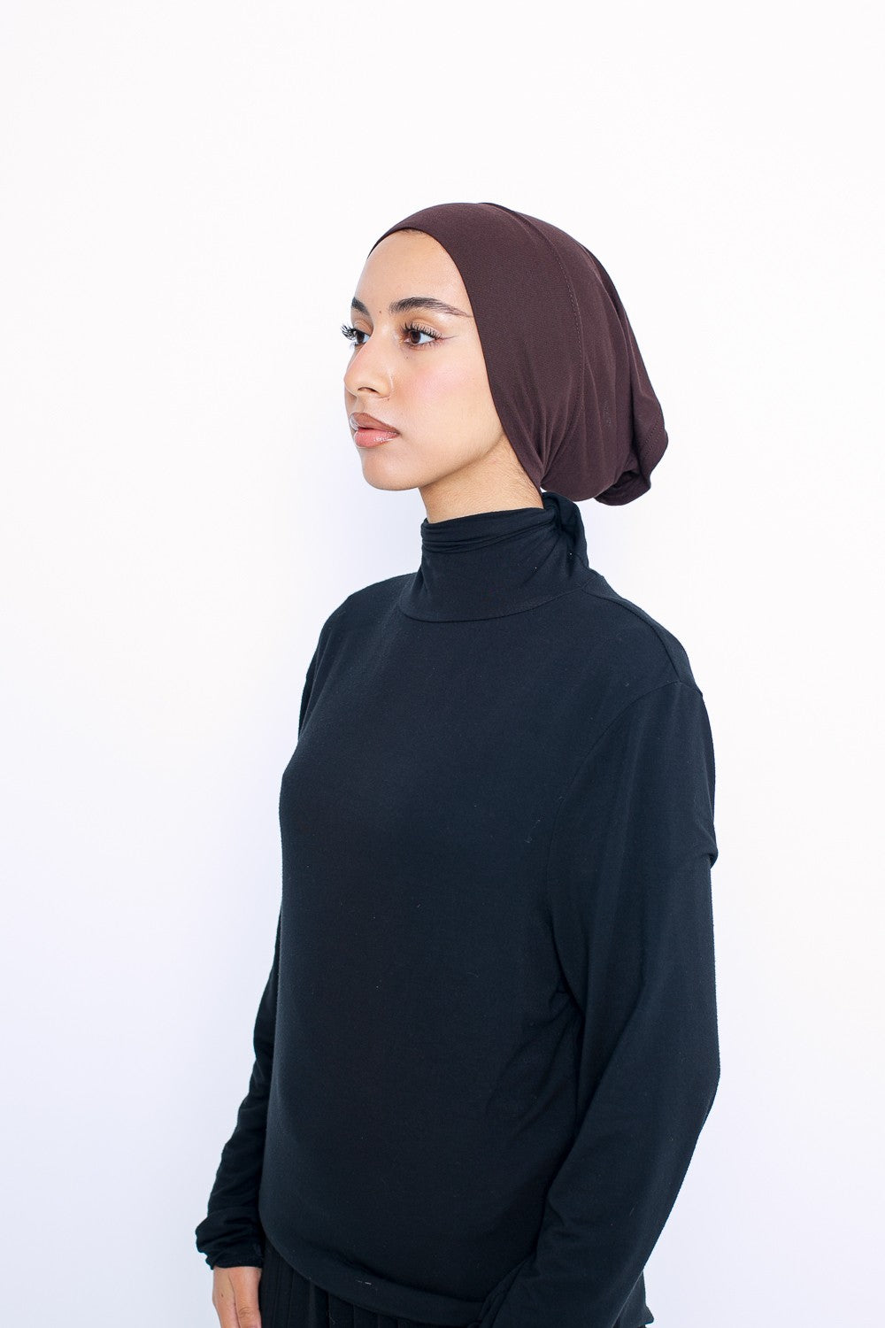 Bonnet tube en Jersey sous hijab