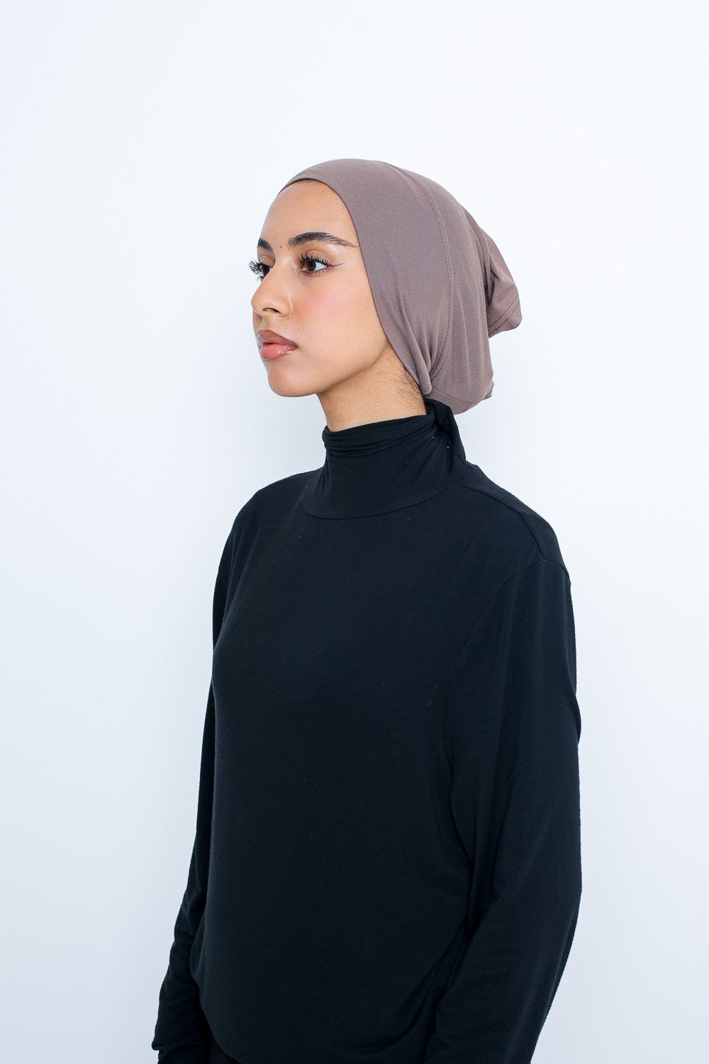 Bonnet tube en Jersey sous hijab