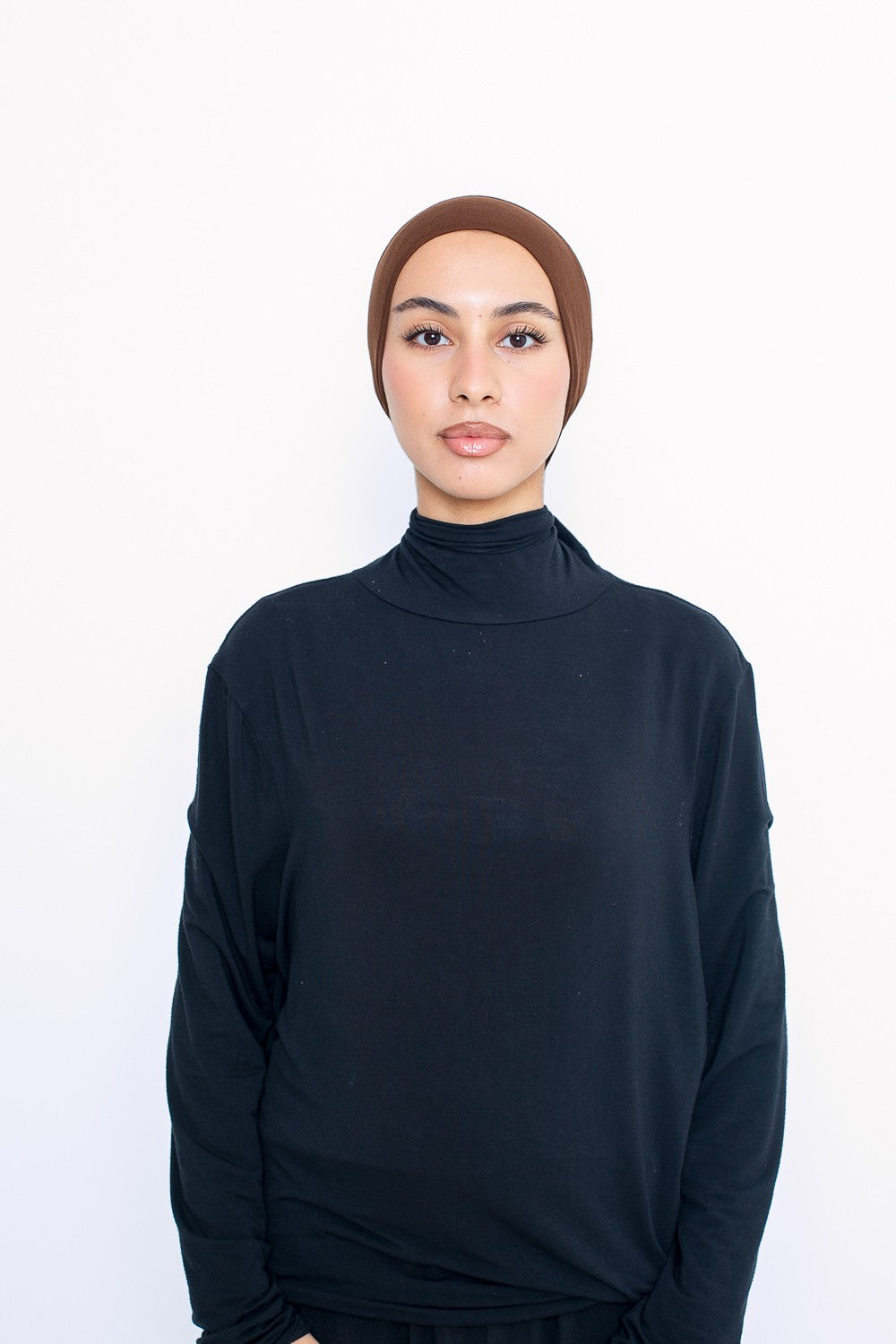 bonnet tube jersey chocolat