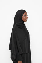 Hijab jersey satin noir