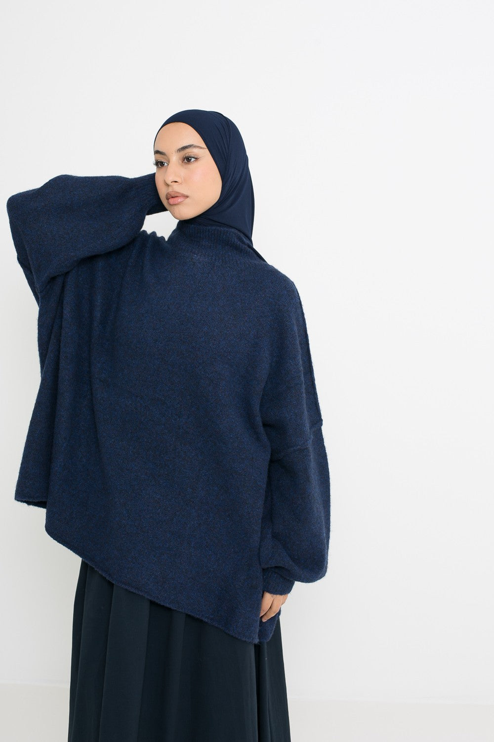 Pull maille coupe ample pour femme musulmane. Boutique Chic and modesty.