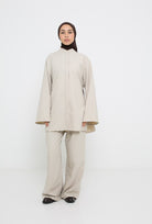 Chemise longue et ample d'hiver pour femme musulmane. Boutique prêt à porter modeste fashion.