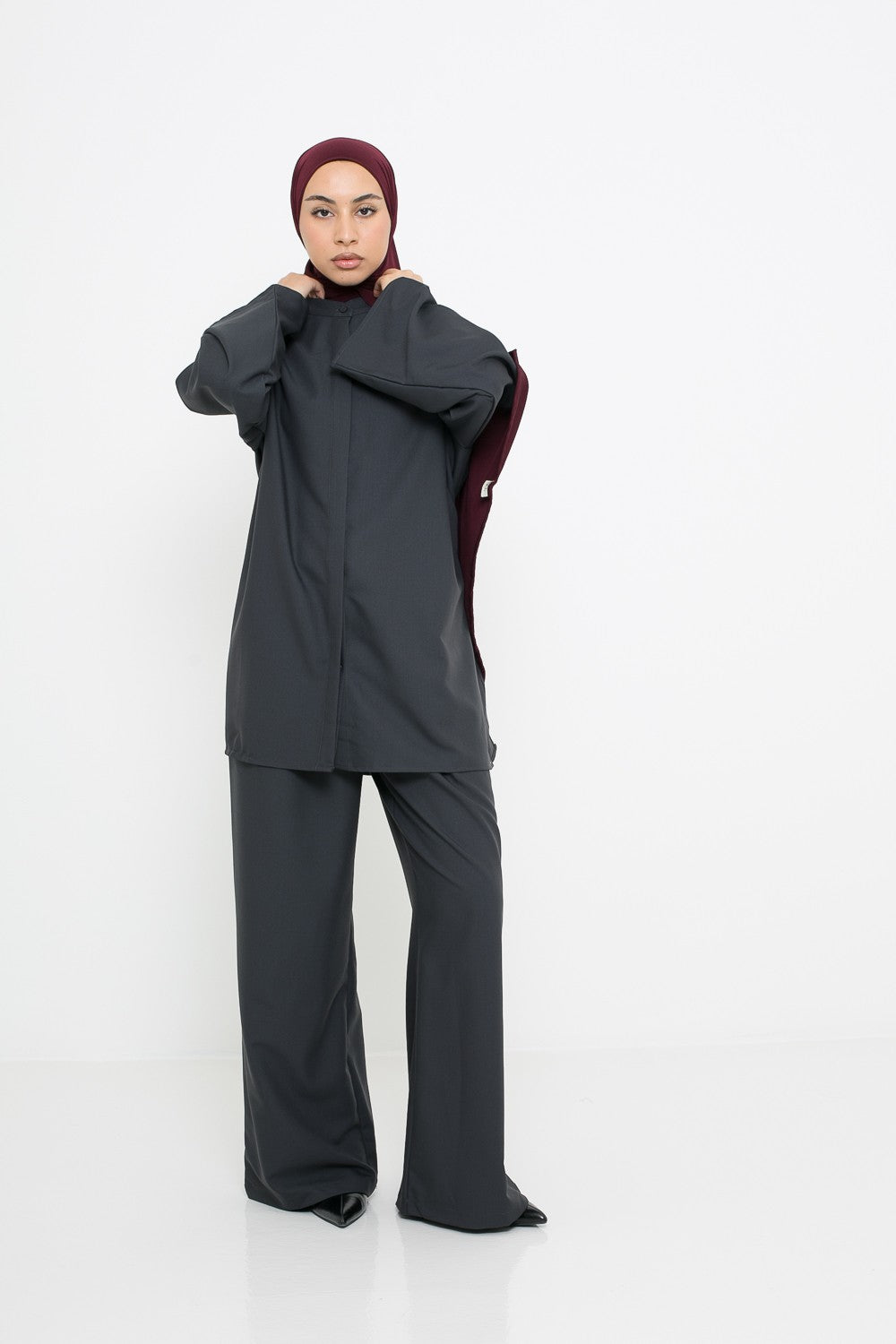 Chemise longue d'hiver pour femme musulmane boutique modeste fashion