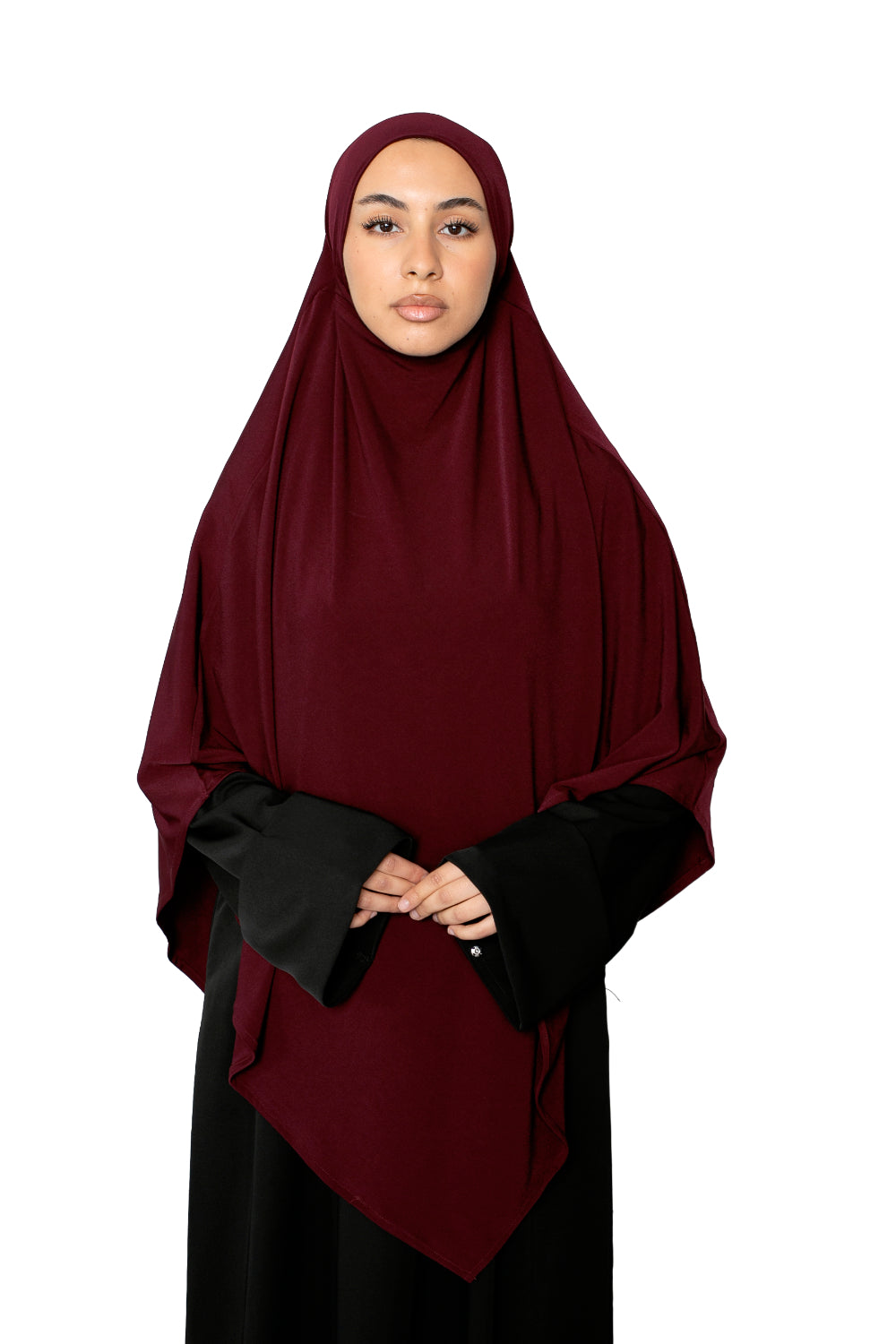 Khimar jersey premium bordeaux