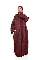 Abaya brocard burgundy collection ramadan 2026