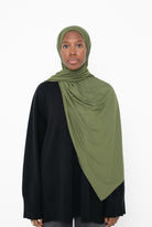 Hijab jersey soft olive