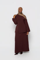 Haut classe à fente pour femme musulmane moderne. Boutique hijab tendance marque modeste fashion