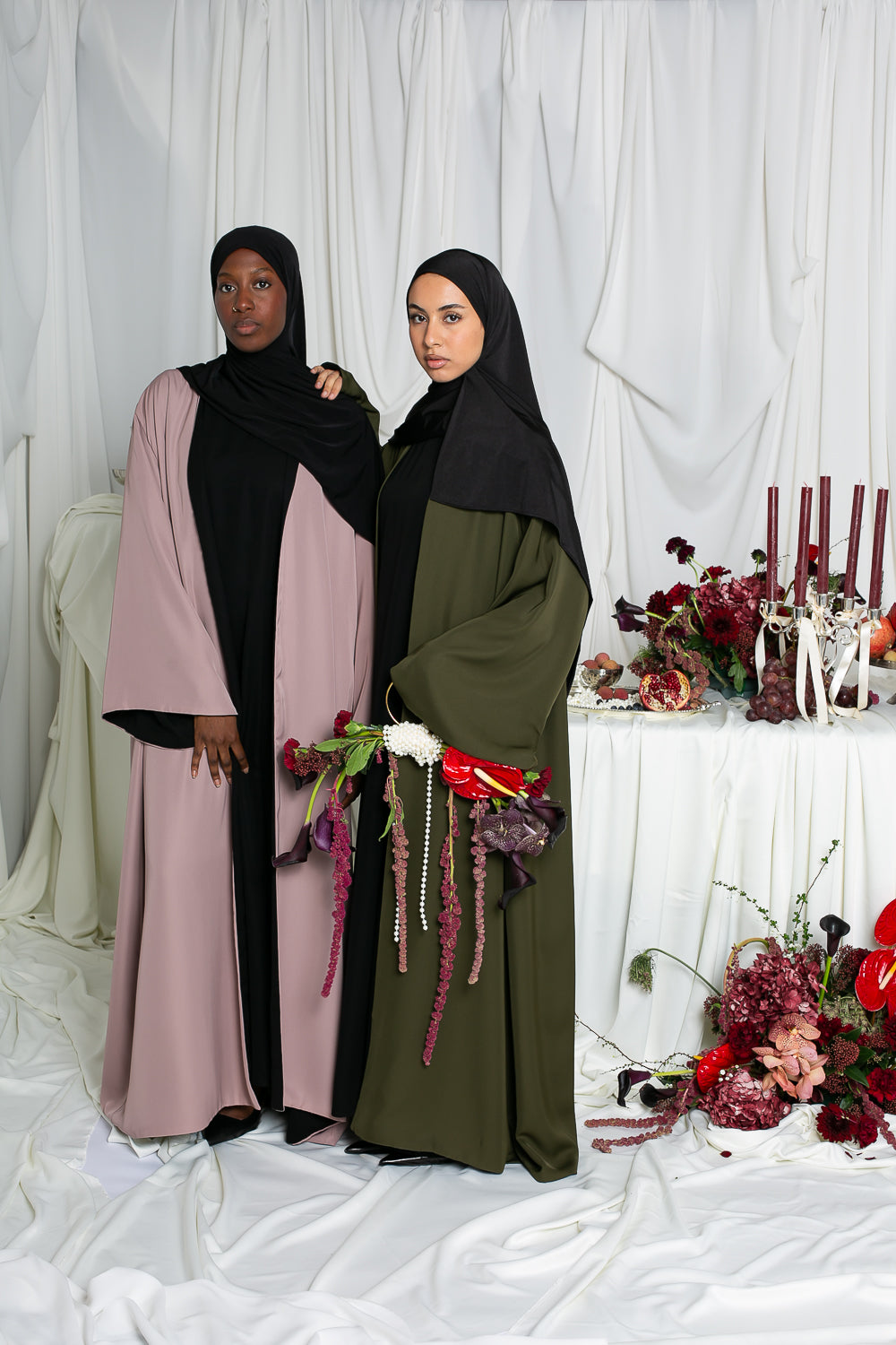 Abaya réversible rose collection Ramadan 2026
