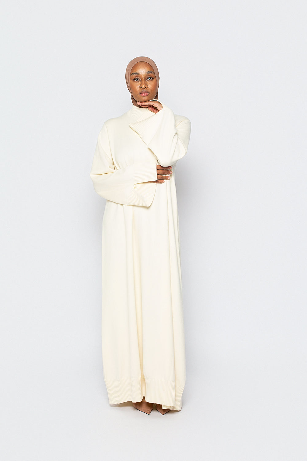 robe en maille vue de face